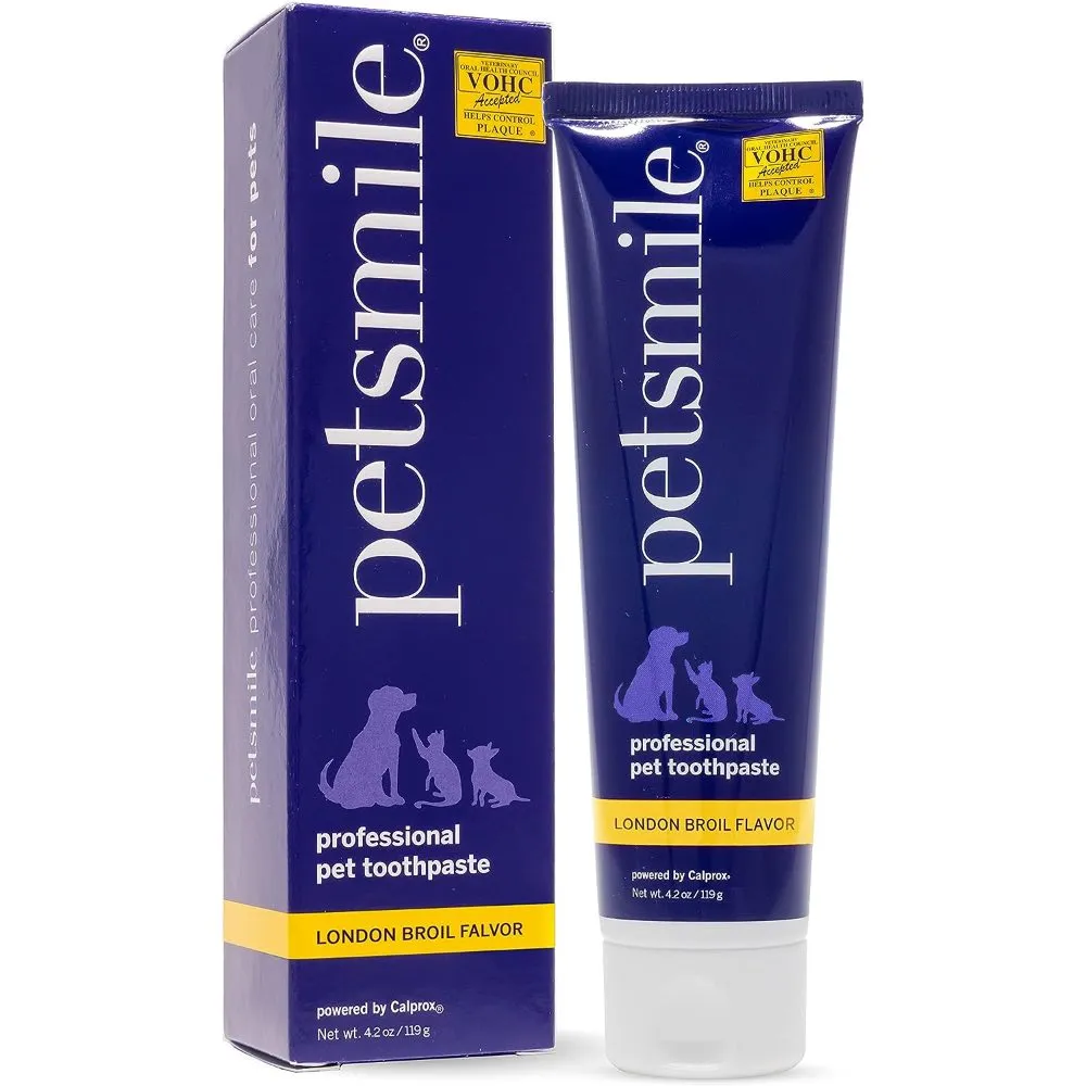 10% OFF: Petsmile Professional Natural London Broil Flavour Toothpaste For Cats & Dogs 4.2oz