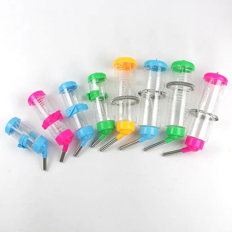 125ml Pet Water Dispenser - Hangable Rolling Ball Water Bottle for Hamster, Rabbit, Dragon and Cat