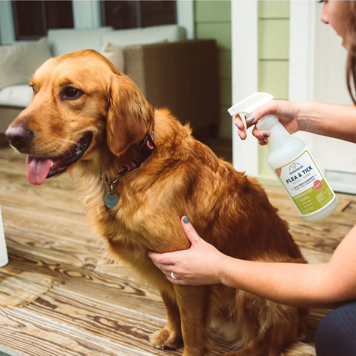 128 oz. Lemongrass Flea & Tick Spray for Pets   Home with Natural Essential Oils