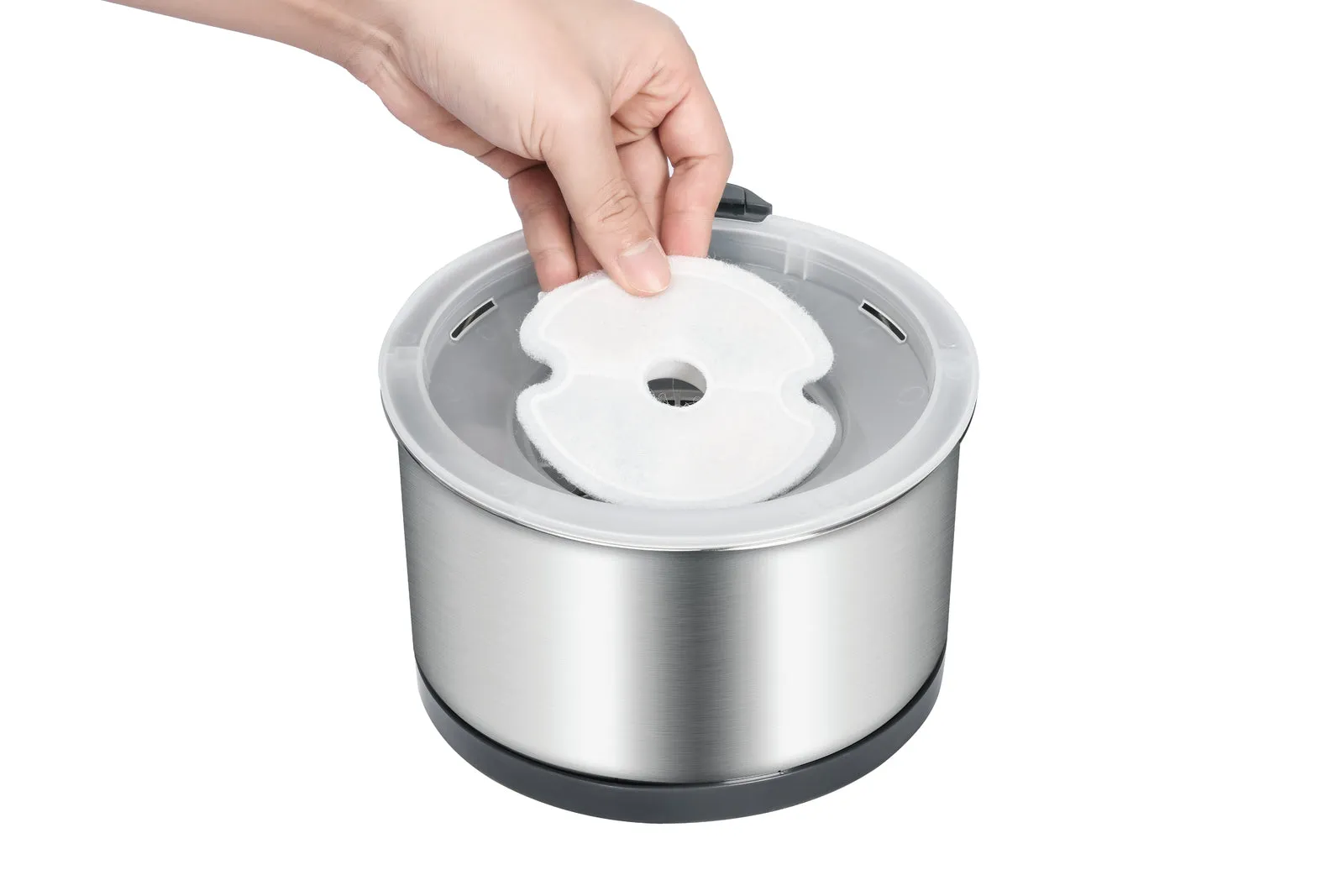 2.5L Automatic Electric Pet Water Fountain, BPA-Free, Stainless Steel - YES4PETS
