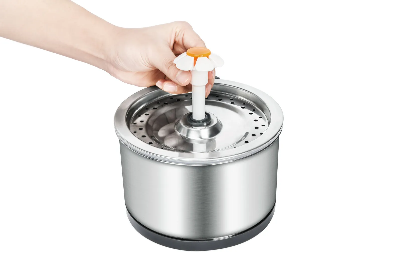 2.5L Automatic Electric Pet Water Fountain, BPA-Free, Stainless Steel - YES4PETS
