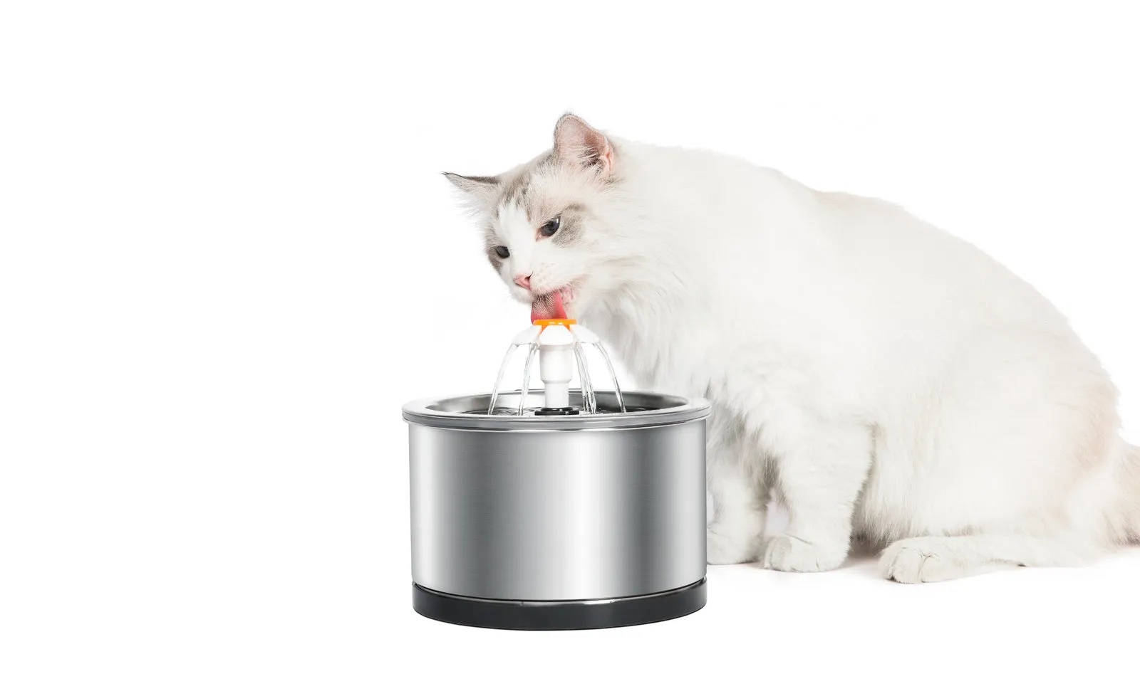 2.5L Automatic Electric Pet Water Fountain, BPA-Free, Stainless Steel - YES4PETS