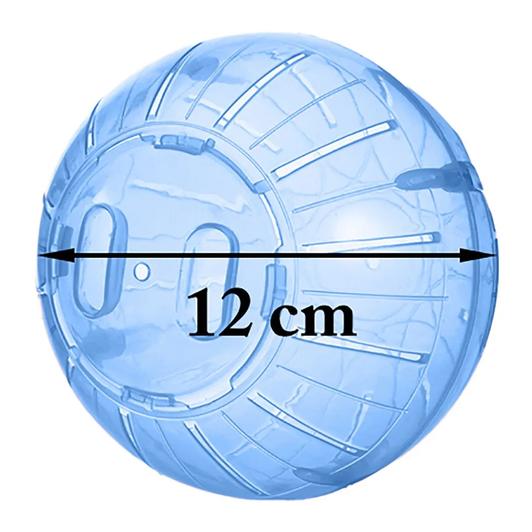 2PCS Hamster Ball Creative Hamster Exercise Rolling Balls Small Animal Toy Hamster Running Ball Toy Blue Red Pet Supplies