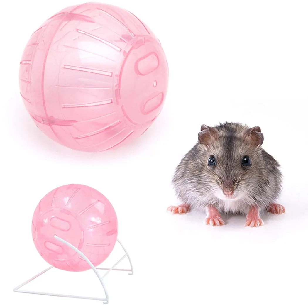 2PCS Hamster Ball Creative Hamster Exercise Rolling Balls Small Animal Toy Hamster Running Ball Toy Blue Red Pet Supplies