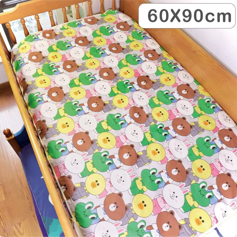 4 Size Baby Changing Mat Cartoon Cotton Waterproof Baby Sheet Changing Pad Table Diapers Urinal Game Play Cover Pet Mattress