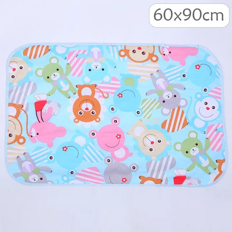 4 Size Baby Changing Mat Cartoon Cotton Waterproof Baby Sheet Changing Pad Table Diapers Urinal Game Play Cover Pet Mattress