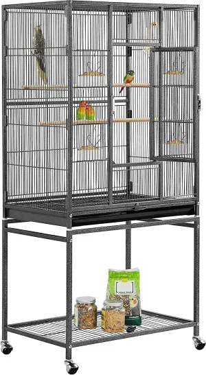 54-Inch Wrought Iron Standing for Large Parrot
