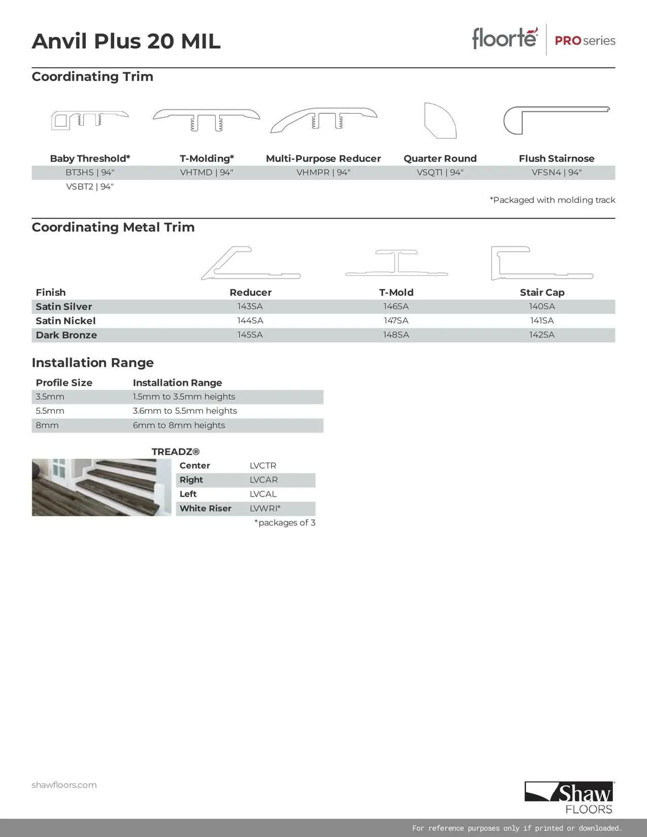 ACCENT PINE - SHAW Vinyl 4.4mm ANVIL PLUS 20MIL  2357V