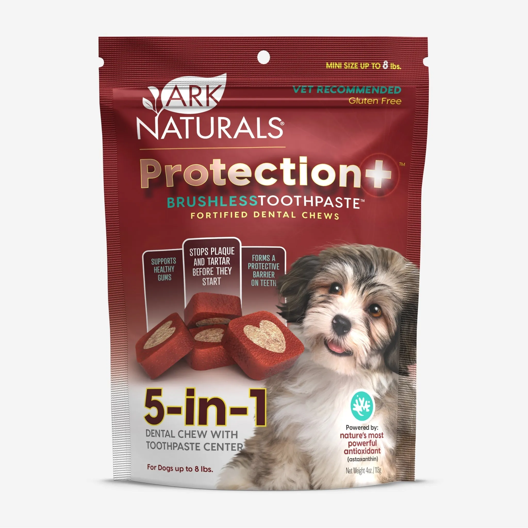 Ark Naturals Protection  Brushless Toothpaste Dental Chews for Dogs
