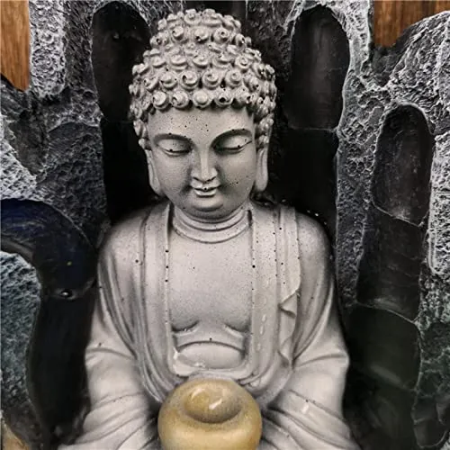 ATORSE® Buddha Water Fountain Waterfall Zen Desk Ornaments Bedroom Spa Decor