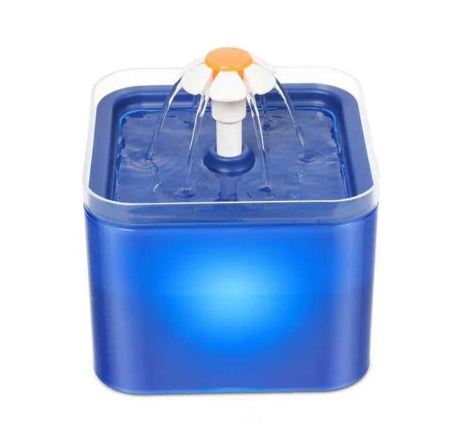 Automatic Cat Water Fountain Filter Indoor 2L LED Drinker