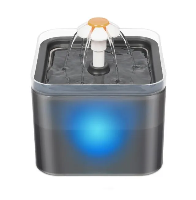 Automatic Cat Water Fountain Filter Indoor 2L LED Drinker