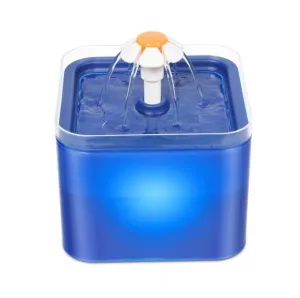 Automatic Cat Water Fountain Filter Indoor 2L LED Drinker