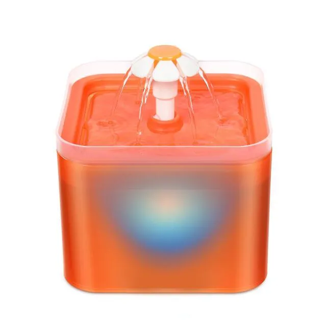 Automatic Cat Water Fountain Filter Indoor 2L LED Drinker
