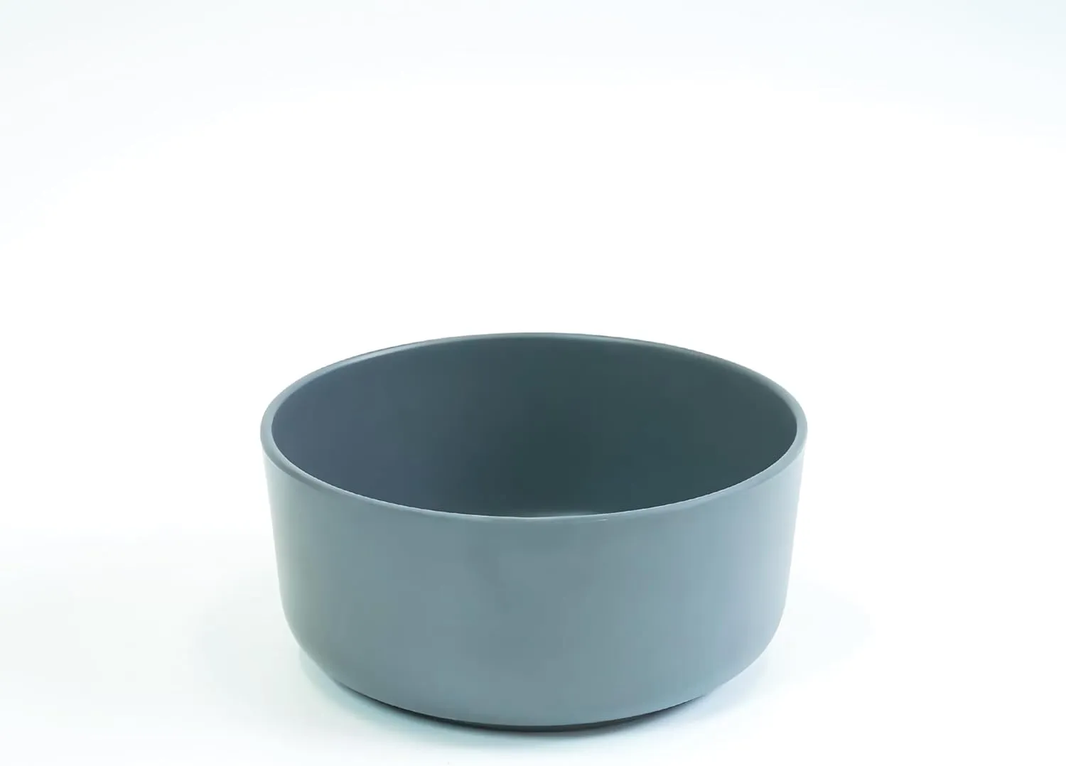 Bamboo Fiber Pet Bowls, Dog Water and Food Dish, Non-Slip Design, 6 Inches Diameter, Holds 3.7 Cups, 30 oz (Cloudy Gray)
