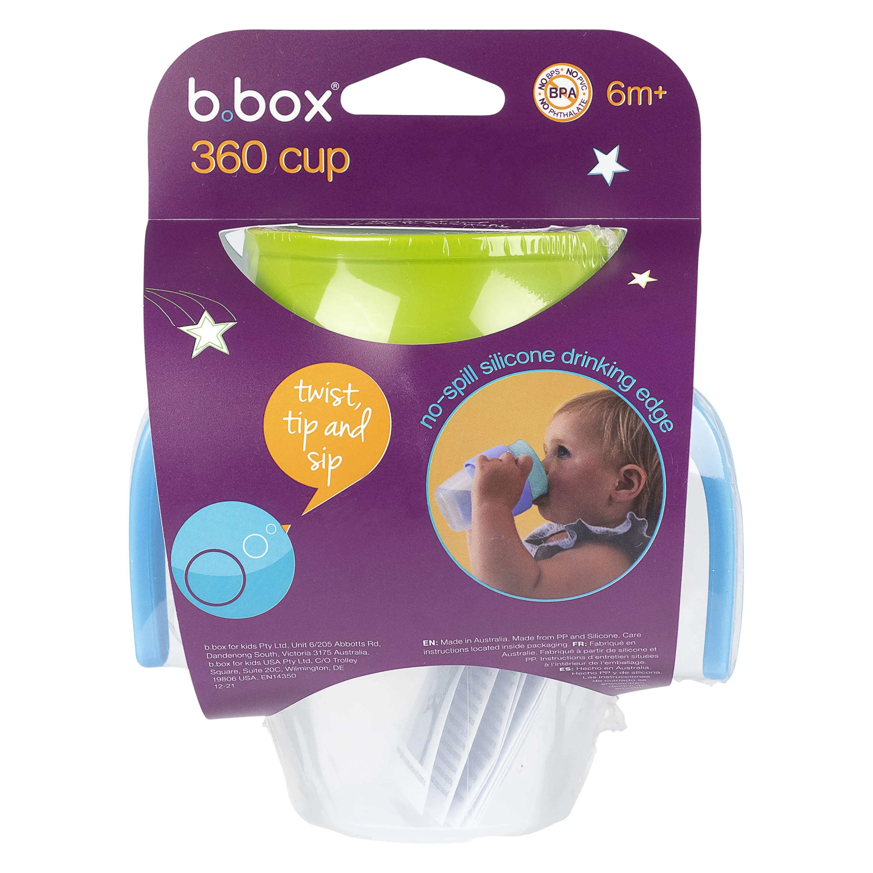 b.box 360 Cup Ocean Breeze Blue Green