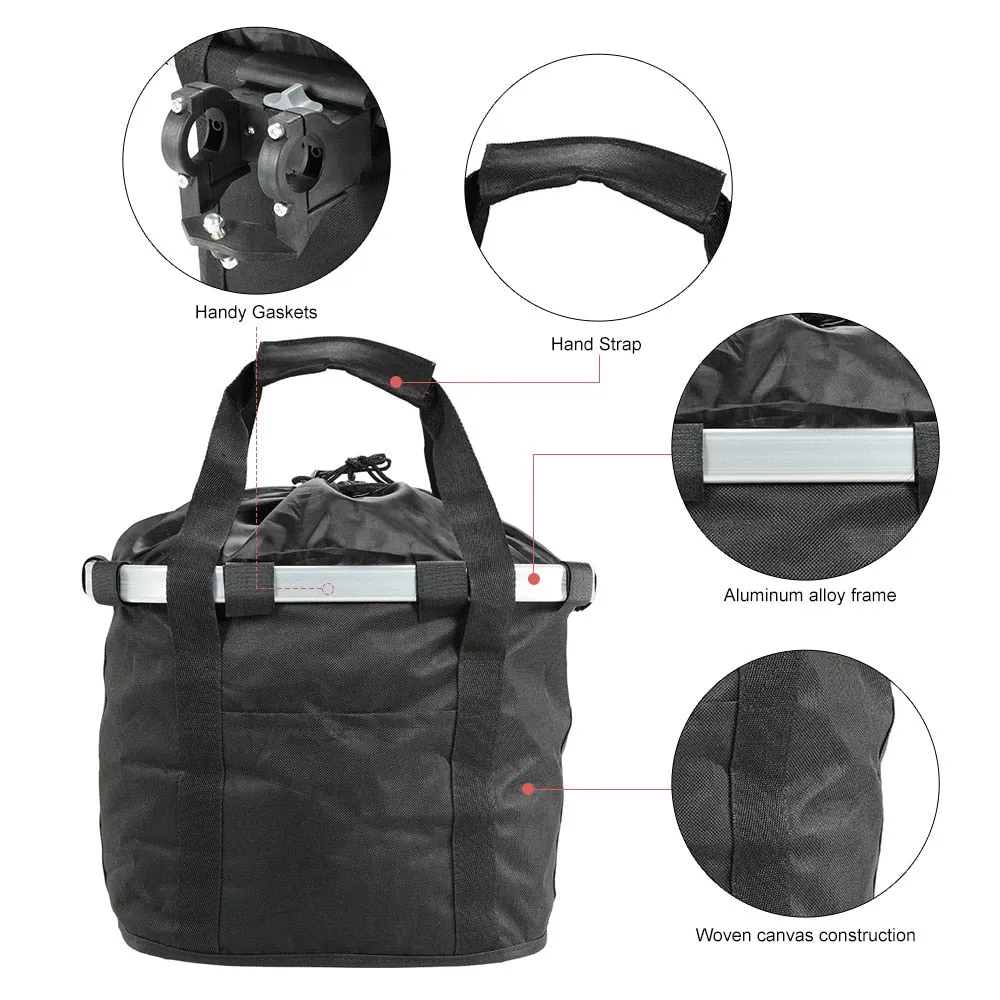 Bicycle Basket Dog Carrier Aluminum Frame Bag