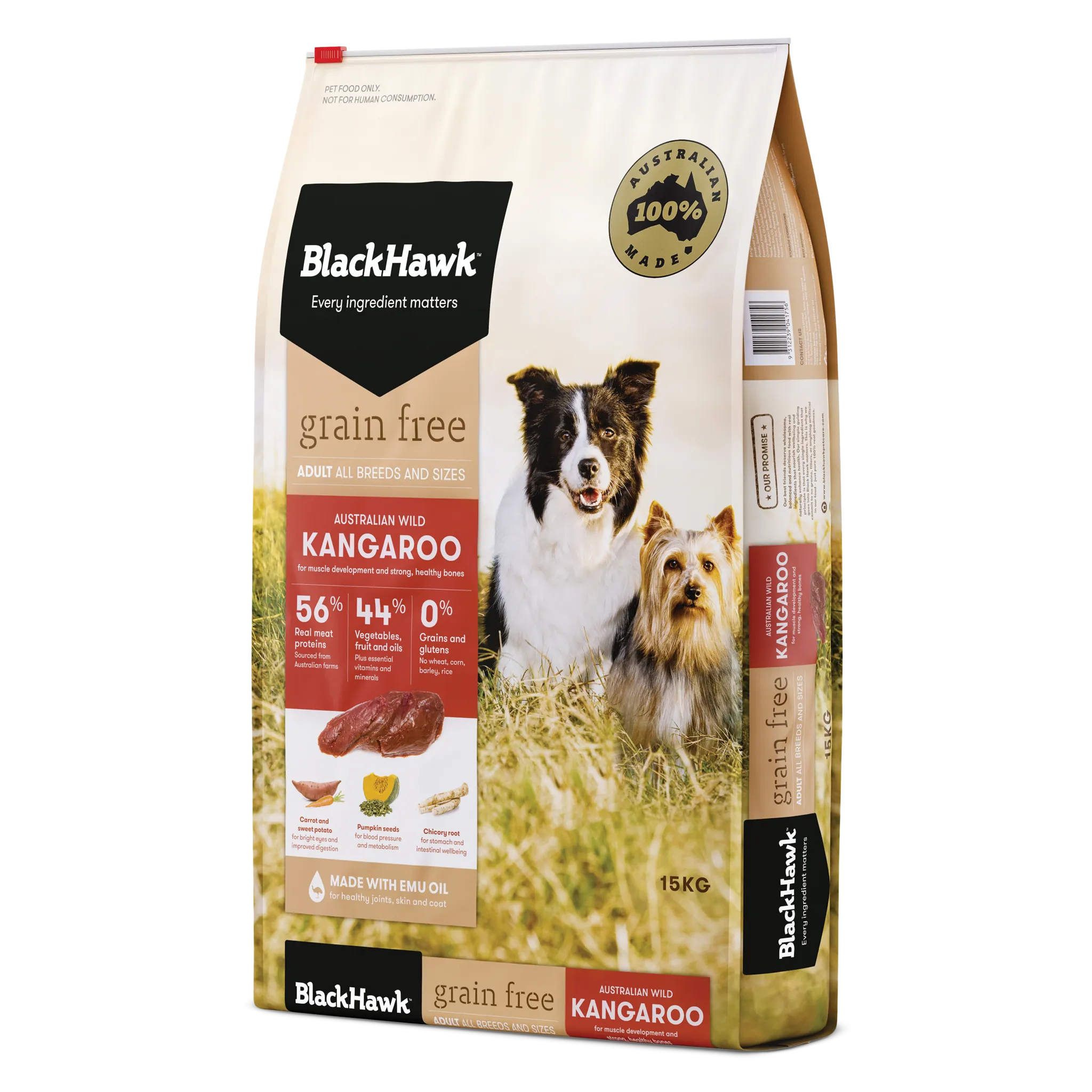 Black Hawk - Grain Free Kangaroo Dog Dry Food (15kg)