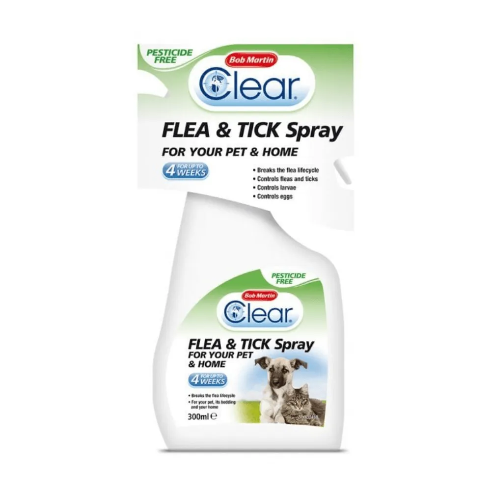 Bob Martin Clear Flea & Tick Spray 300ml x 6