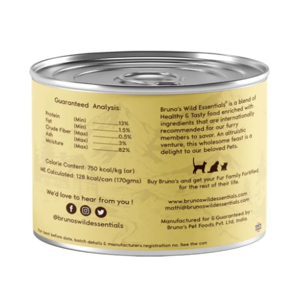 Bruno's Wild Essentials Sardine with Tuna in Pumpkin and Tuna with Salmon & Parsely Cat Wet Food Combo (6 6)