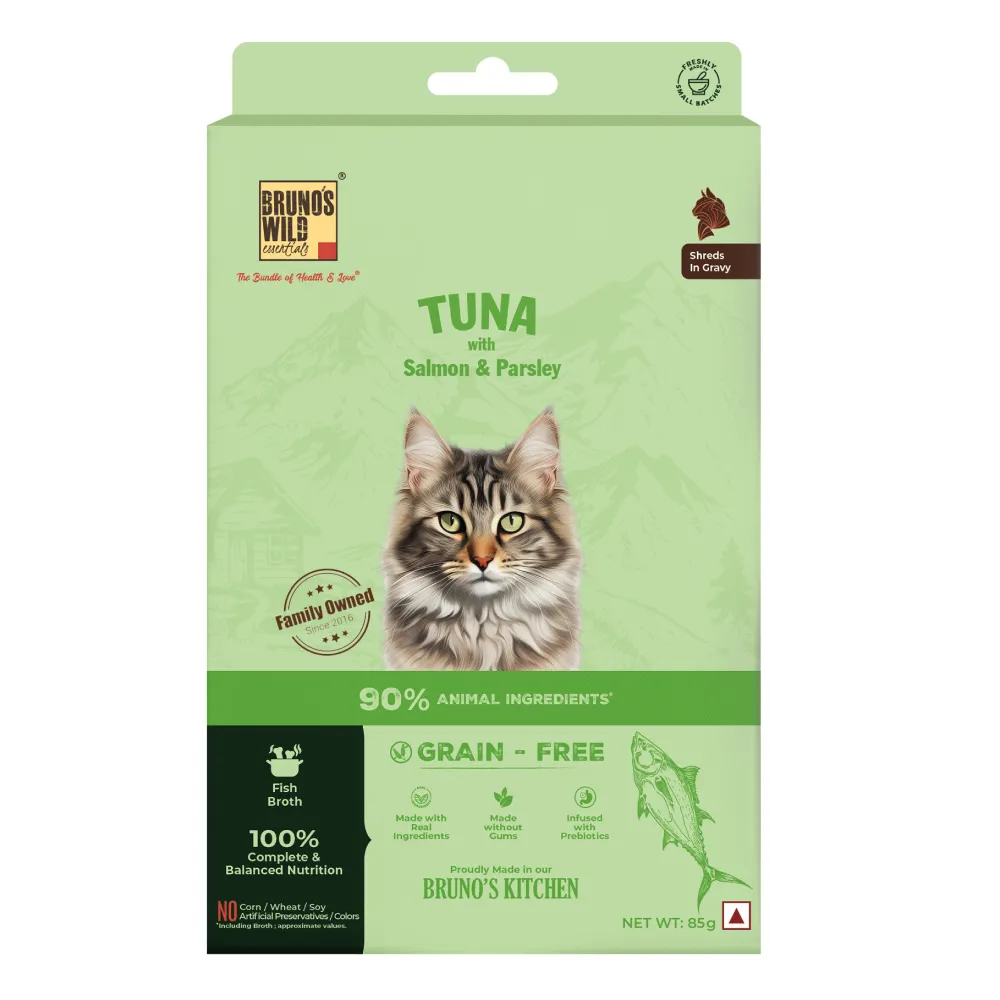 Bruno's Wild Essentials Tuna with Salmon & Parsely Cat Wet Food