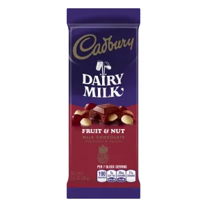 Cadbury Premium Bar Fruit & Nut 3.5oz