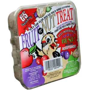 C&S® 12549 Fruit 'N Nut Treat Suet Cake, 11.75 Oz