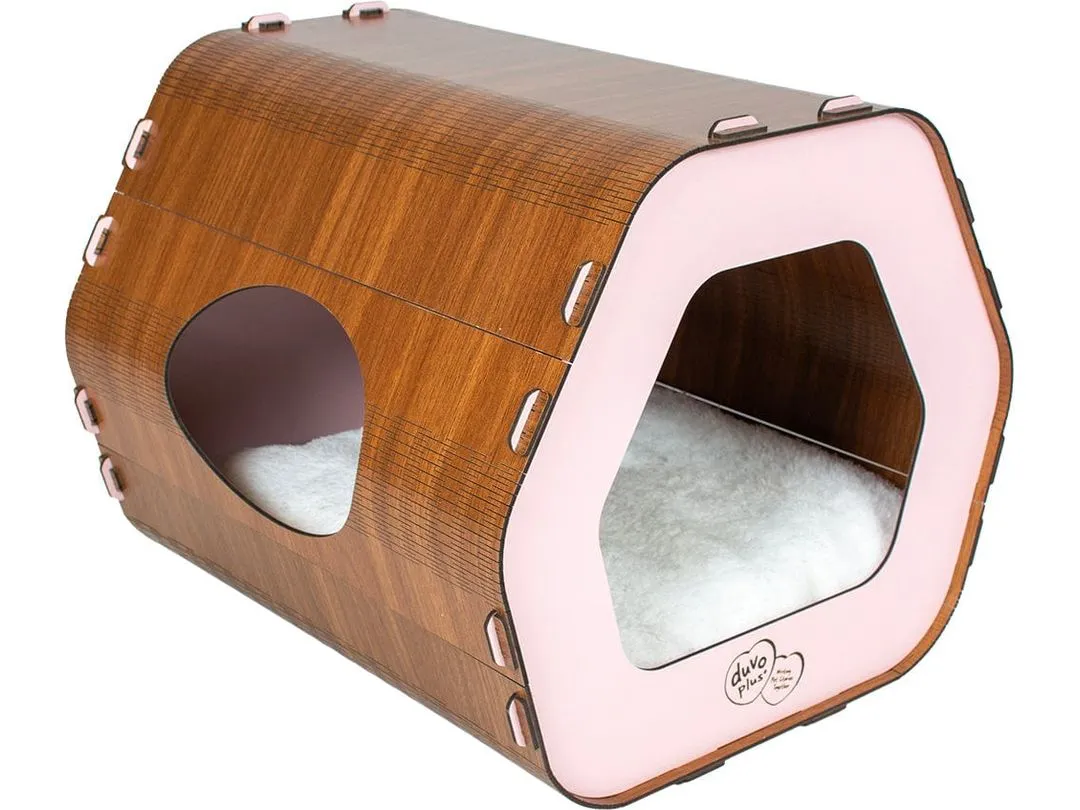 Cat house MDF Rose 36x40x34cm pink