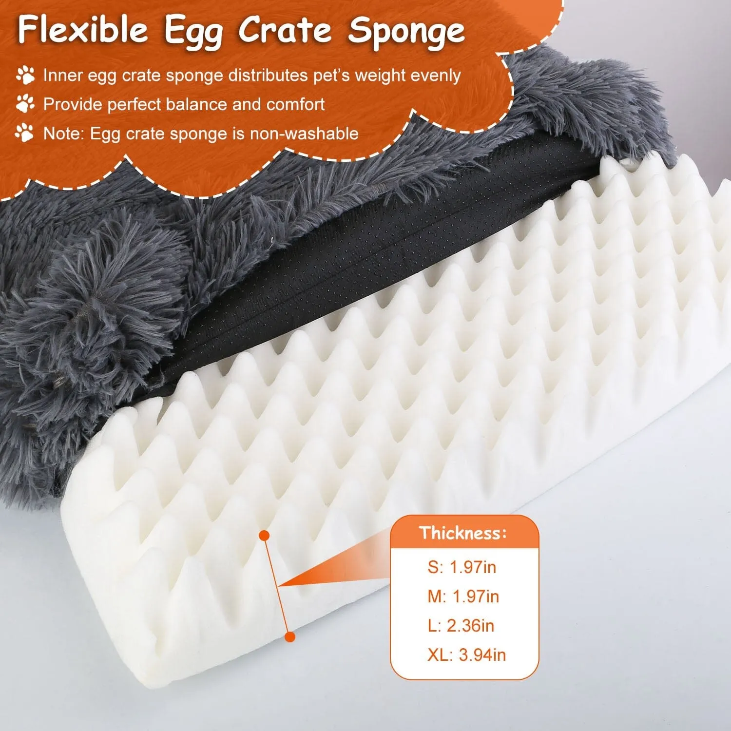 Dog Bed Soft Plush Cushion Cozy Warm Pet Crate Mat Dog Carpet