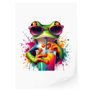Drinking Frog DTF Transfer
