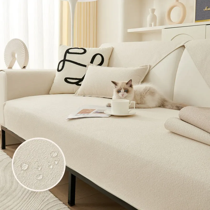 Elisabeth Velvet Waterproof Couch Sofa Cover