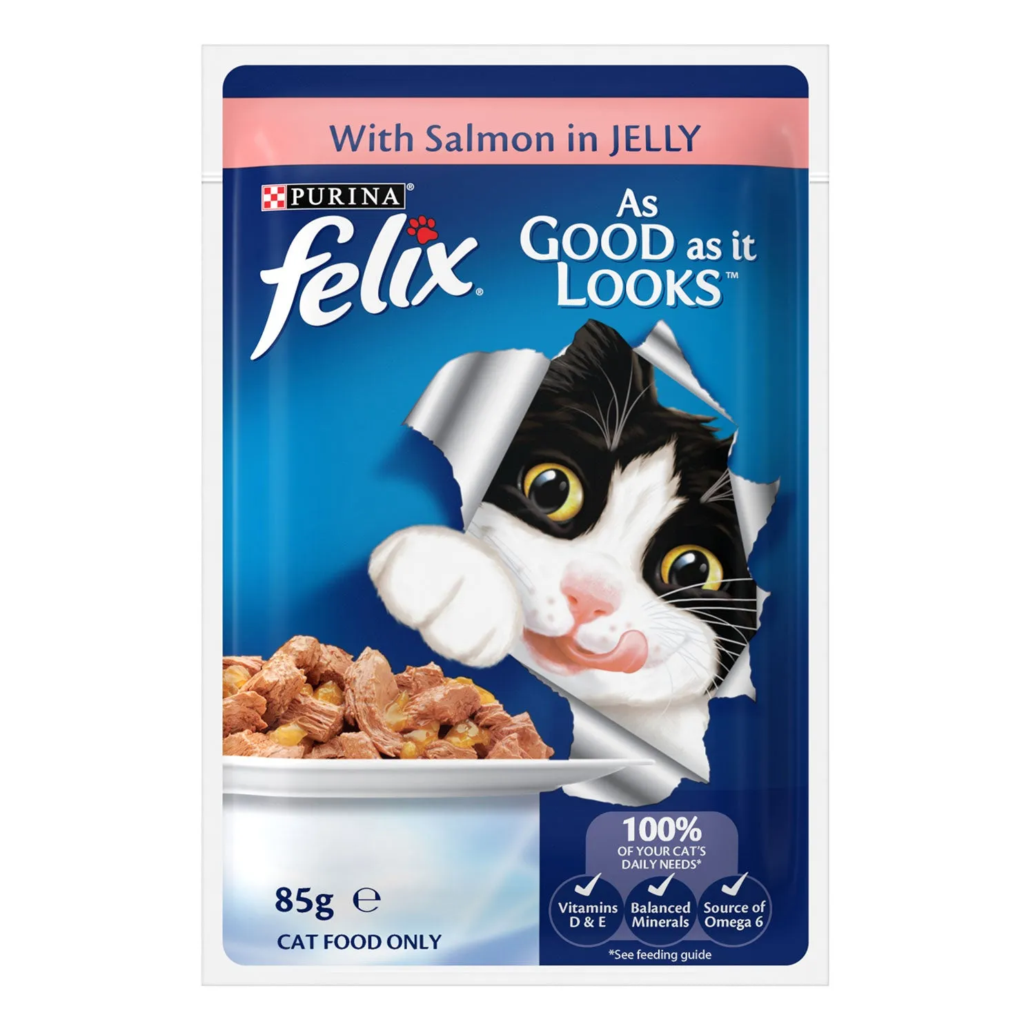 Felix Ocean Menus in Jelly Adult Wet Cat Food Pouces 12x85g