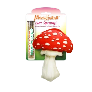Get Sprung Mushroom Refillable Cat Toy