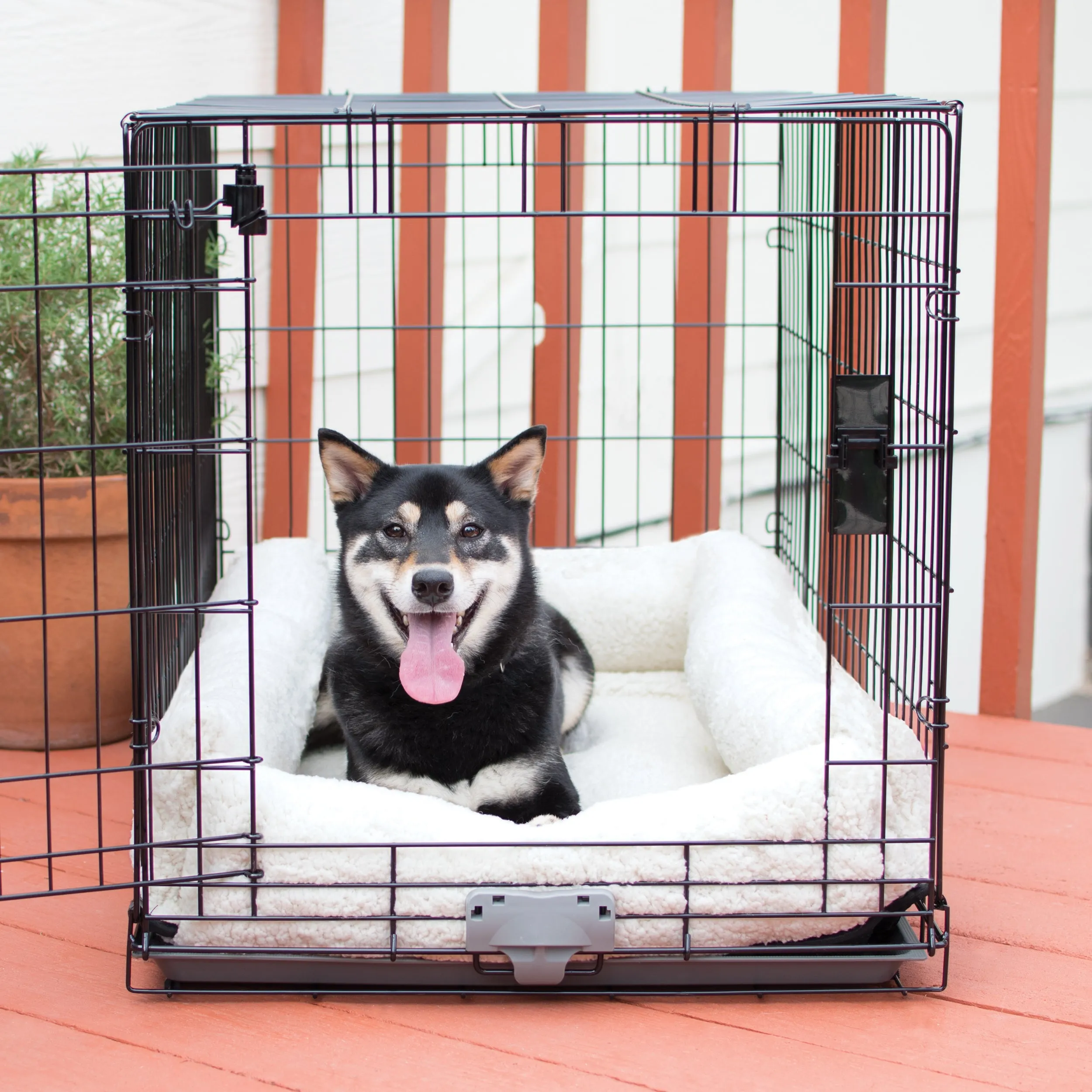 K&H Deluxe Bolster Crate Pad
