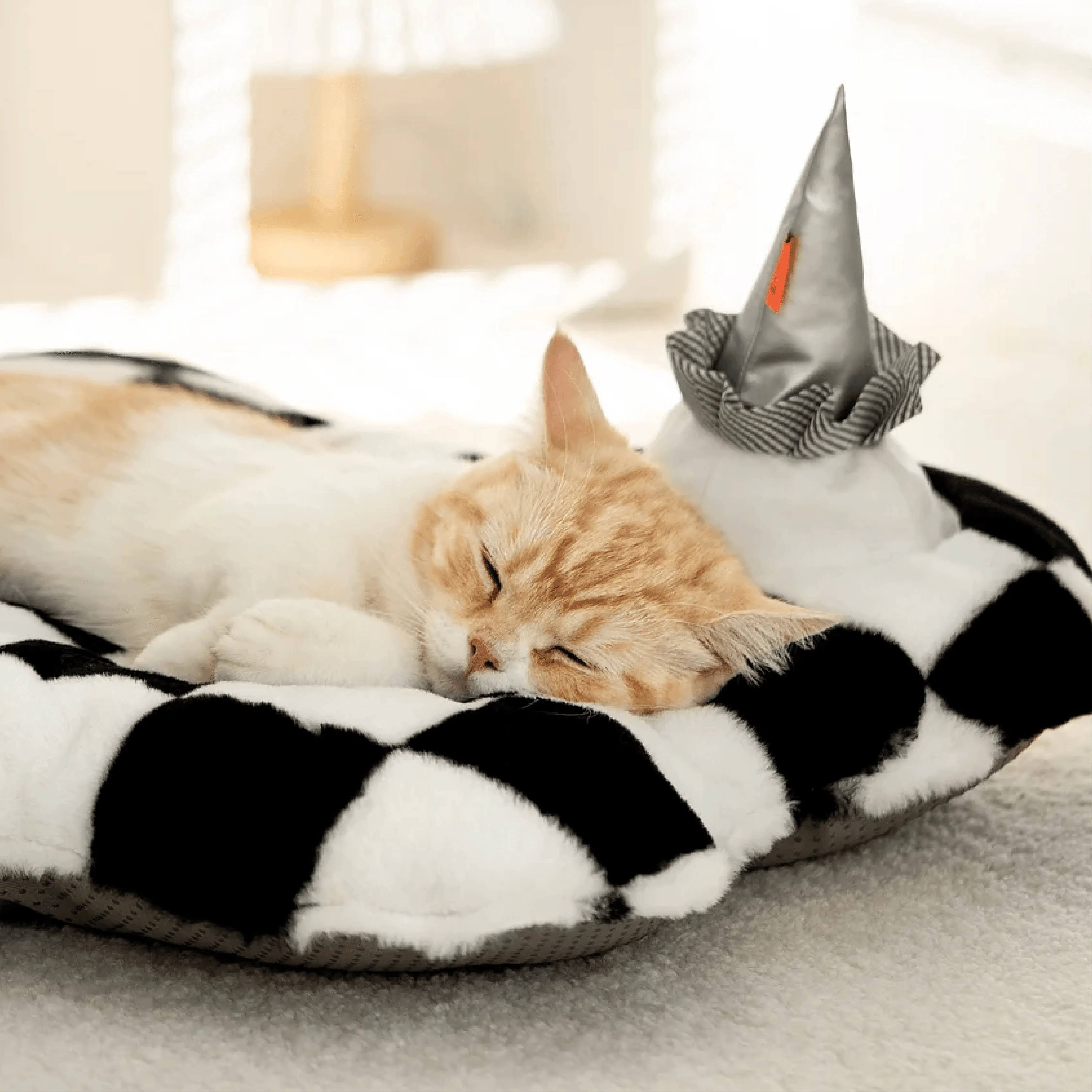 Mewoo - Checkered Pet Cushion
