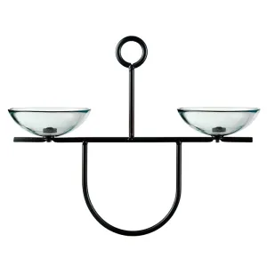 Mosaic Birds Side by Side Poppy Feeder, Clear