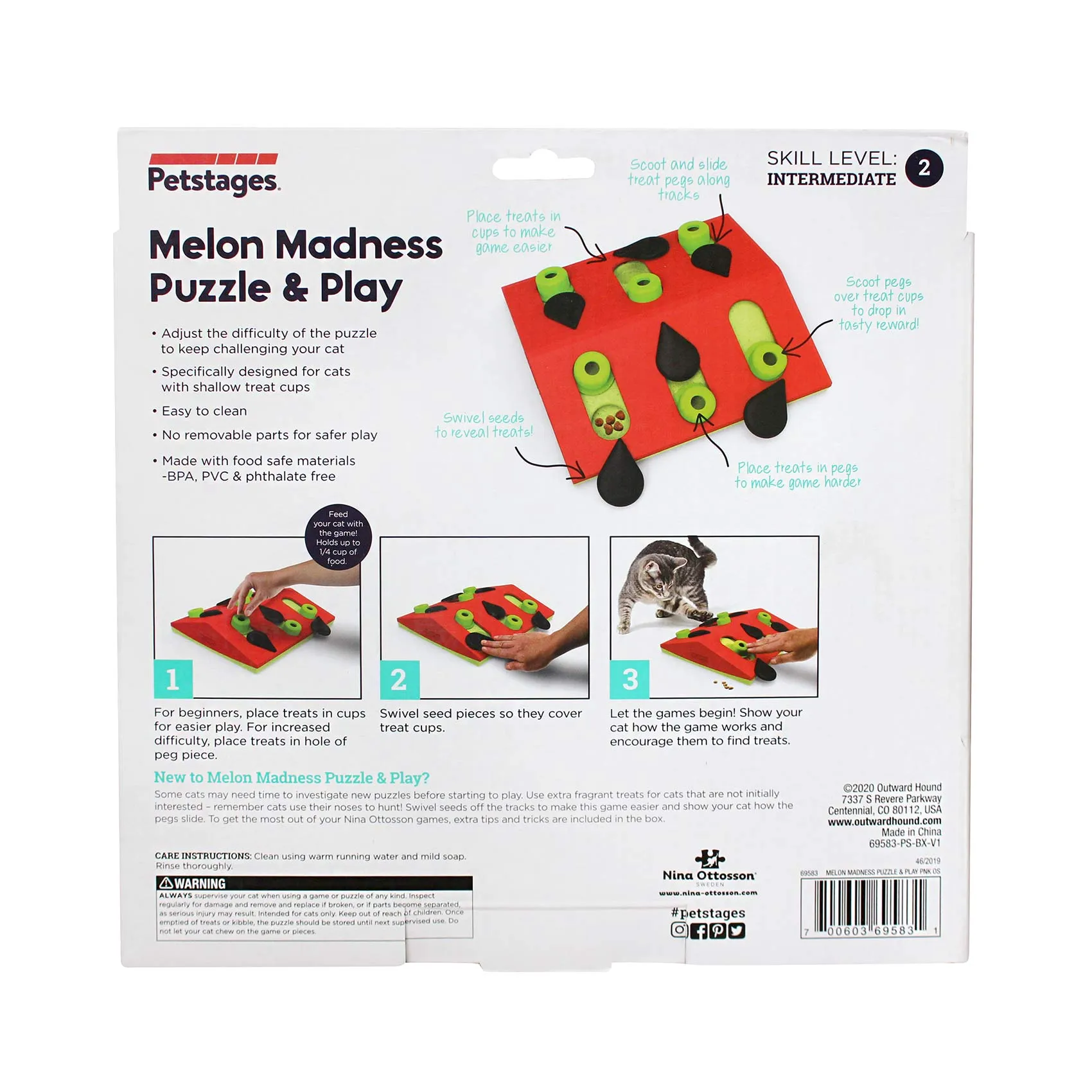 Nina Ottosson Puzzle & Play Melon Madness Cat Puzzle