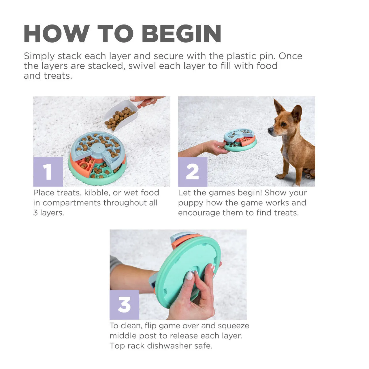 Outward Hound Puppy Lickin' Layers Puzzle Game