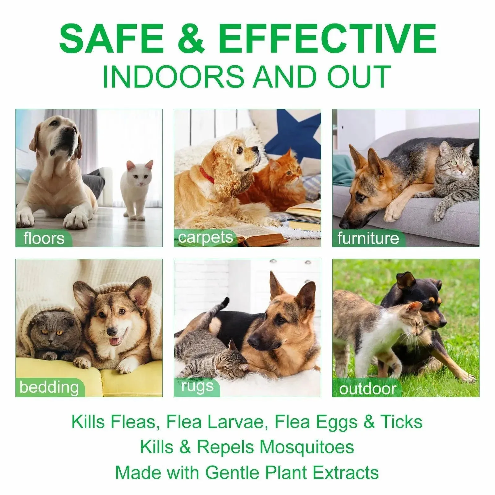 PET Flea & Tick Spray Dogs Cats 100ml