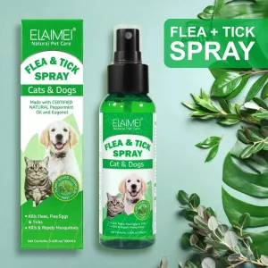 PET Flea & Tick Spray Dogs Cats 100ml