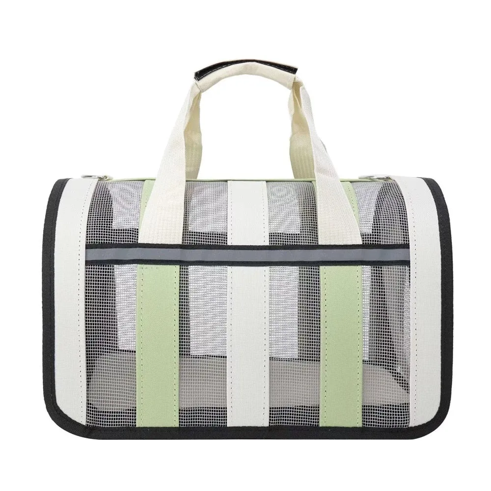 Pet Outing Portable Cat Dogs Handbag Summer Breathable Carrier Cat Dogs Travel Single Shoulder Bag Pet Carrying Bag Pet Supplies