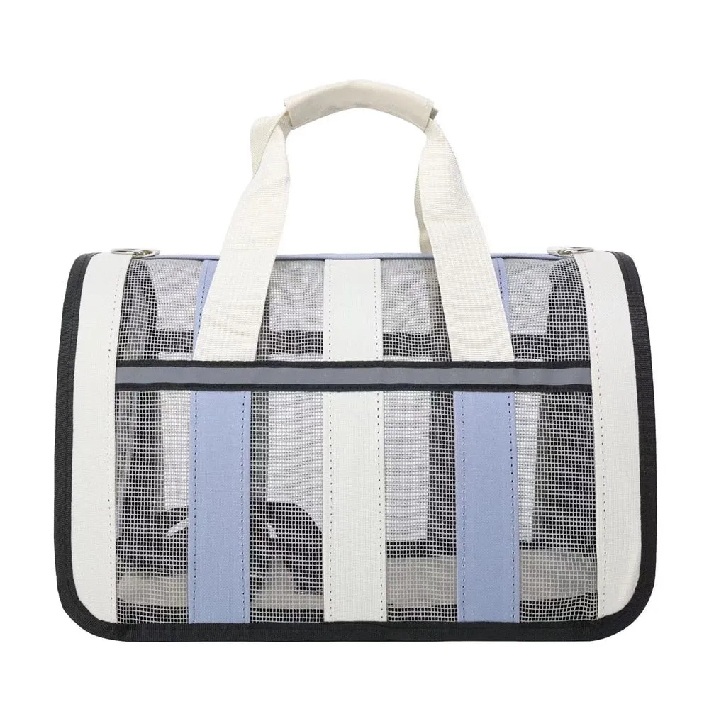 Pet Outing Portable Cat Dogs Handbag Summer Breathable Carrier Cat Dogs Travel Single Shoulder Bag Pet Carrying Bag Pet Supplies