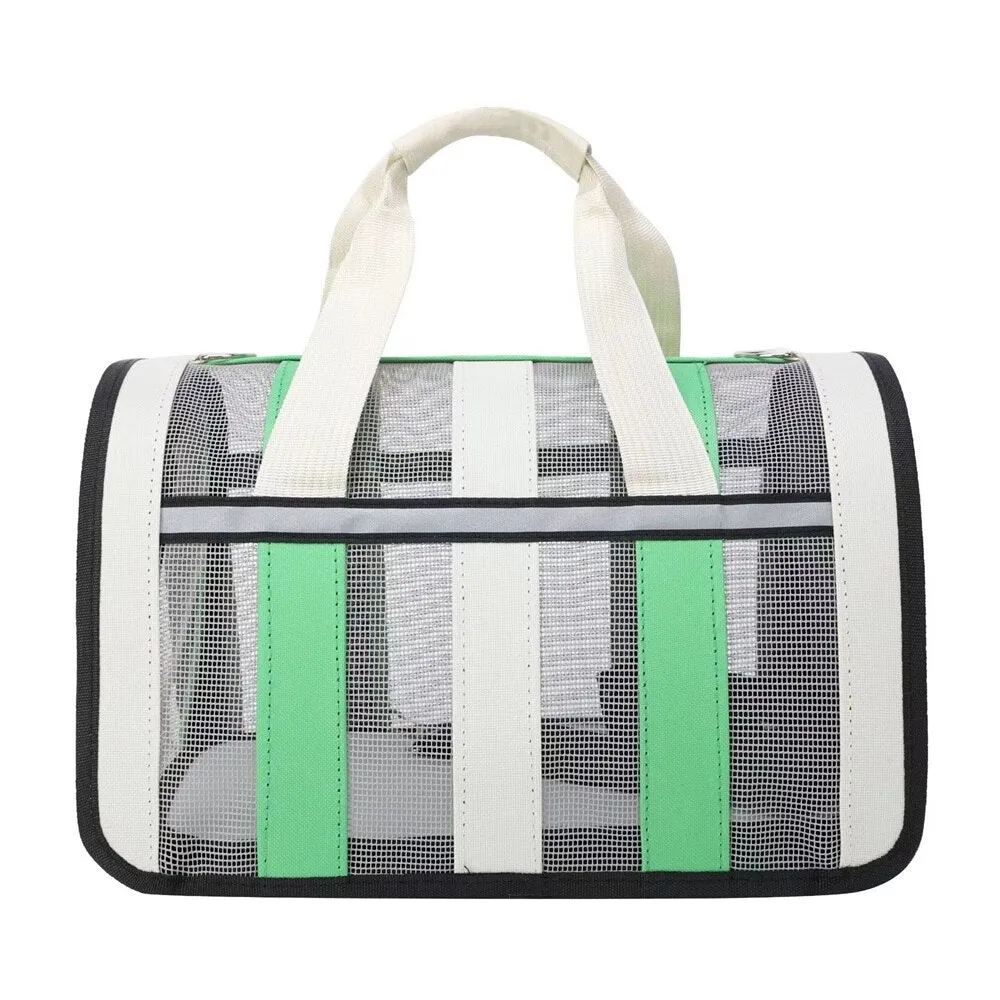 Pet Outing Portable Cat Dogs Handbag Summer Breathable Carrier Cat Dogs Travel Single Shoulder Bag Pet Carrying Bag Pet Supplies