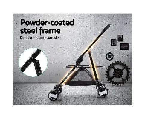 Pet Stroller & Carrier Foldable Pram 3 in 1 - Black