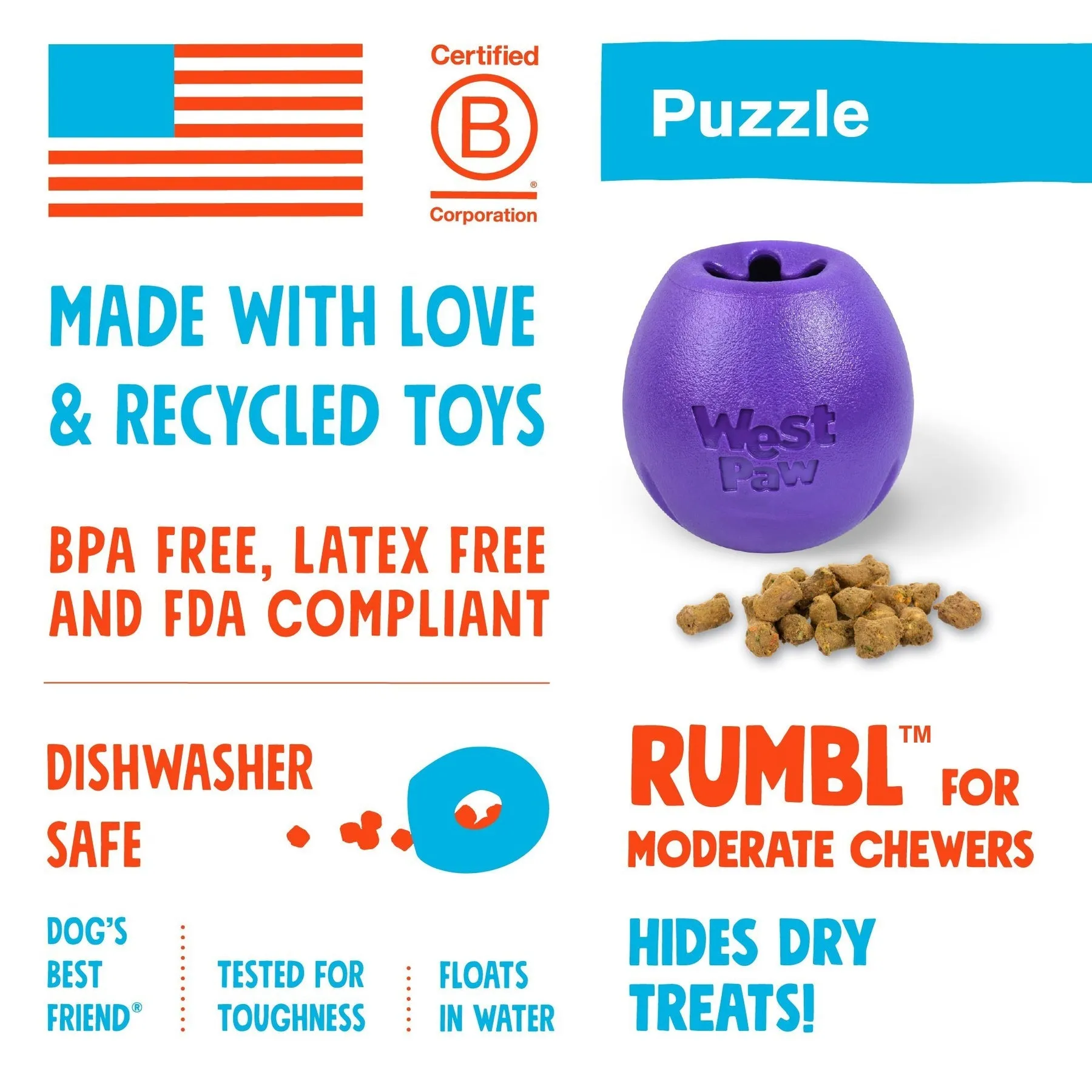 Rumbl Dog Treat Toy