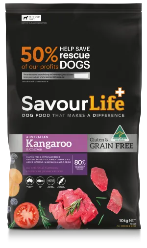 SavourLife - Grain Free Kangaroo & Chicken Dog Dry Food (10kg)