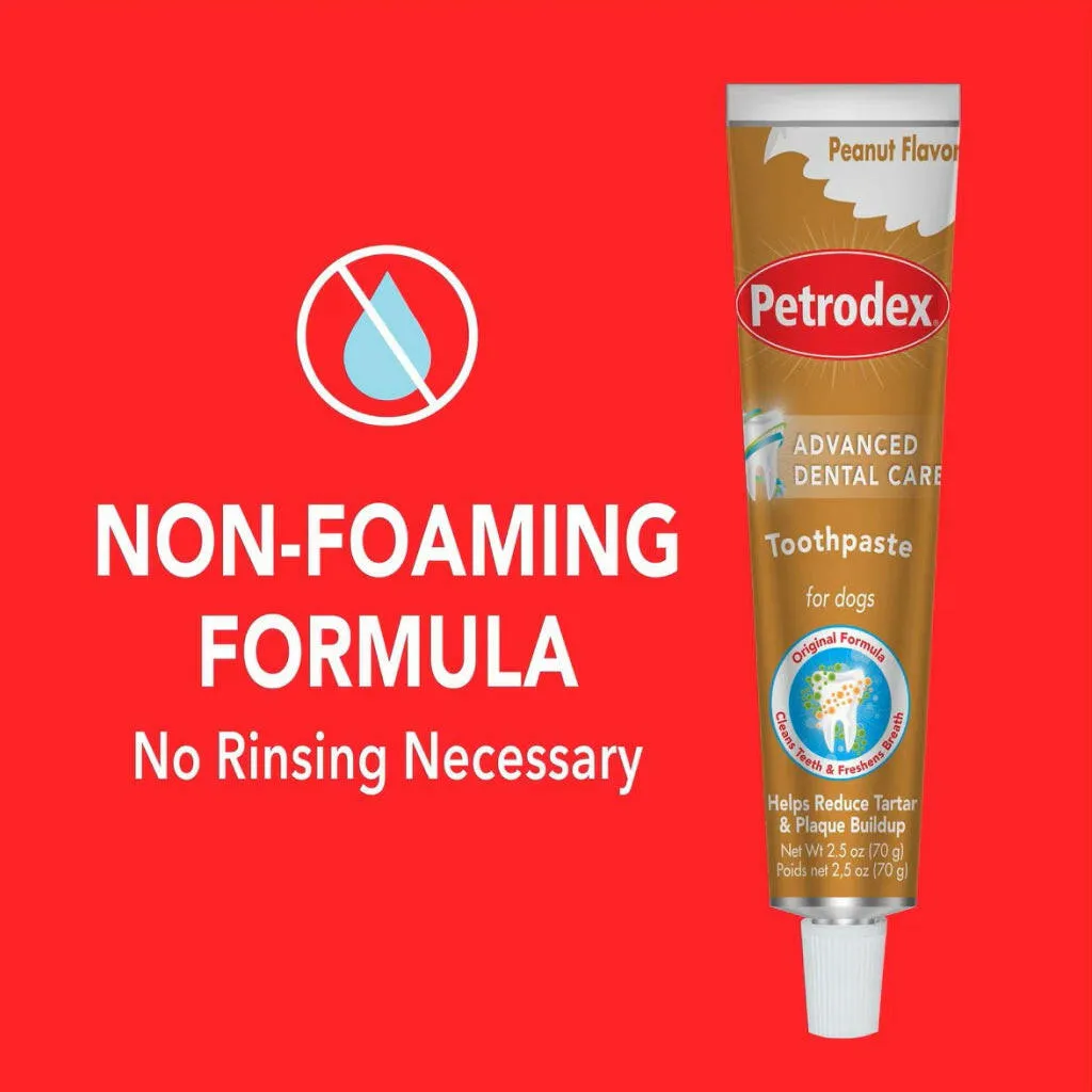 Sentry Petrodex Advanced Peanut Butter Flavored Toothpaste for Dogs (2.5 oz)