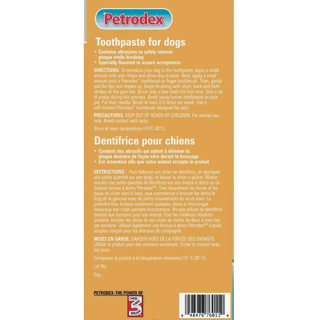 Sentry Petrodex Advanced Peanut Butter Flavored Toothpaste for Dogs (2.5 oz)