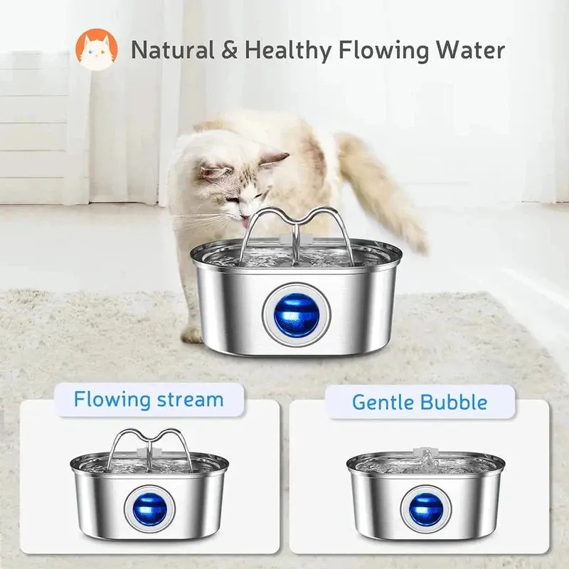 Stainless Steel Cat Water Fountain