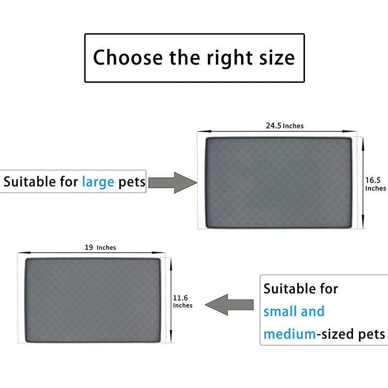 Waterproof Non-Slip Pet Food Mat Silicone Pet Food Drinking Mat